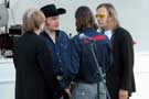 Lagebesprechung vor der Show